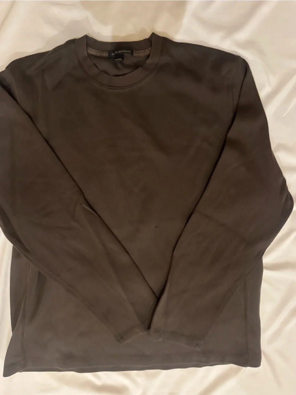 Banana Republic Men's Crewneck Sweatshirt - Charcoal